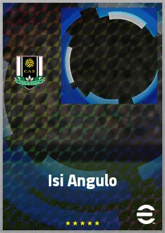 Isi Angulo eFootball 2026 player card, 63 OVR LMF