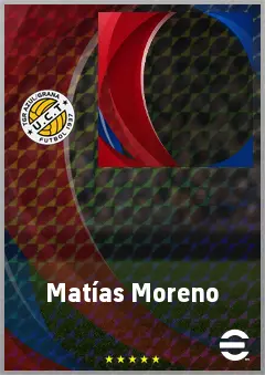Matías Moreno eFootball 2026 player card, 63 OVR CF