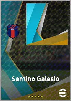 Santino Galesio eFootball 2026 player card, 63 OVR CF