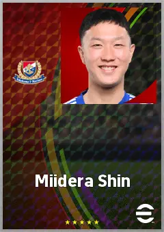 Miidera Shin eFootball 2026 player card, 60 OVR LMF