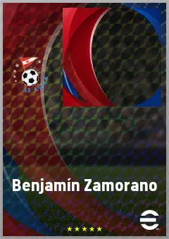 Benjamín Zamorano eFootball 2026 player card, 62 OVR RB