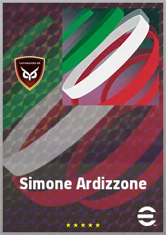 Simone Ardizzone eFootball 2026 player card, 62 OVR RWF