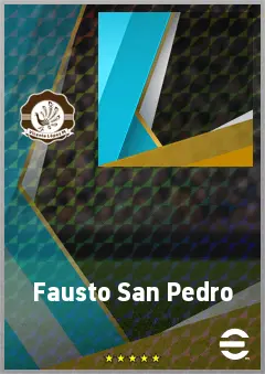 Fausto San Pedro eFootball 2026 player card, 64 OVR CF