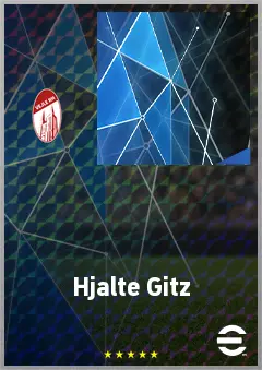 Hjalte Gitz eFootball 2026 player card, 62 OVR CB