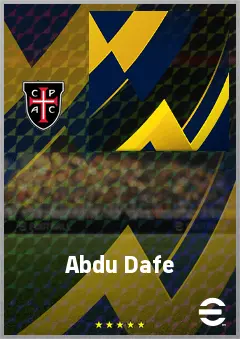 Abdu Dafe eFootball 2026 player card, 61 OVR CMF
