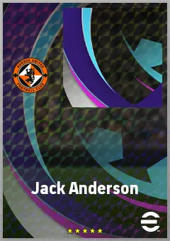 Jack Anderson eFootball 2026 player card, 59 OVR AMF