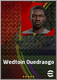 Wedtoin Ouedraogo eFootball 2026 player card, 65 OVR LB