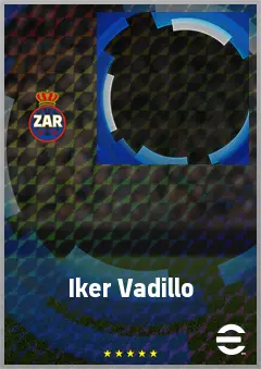 Iker Vadillo eFootball 2026 player card, 63 OVR RWF