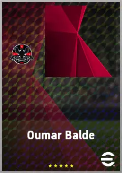 Oumar Balde eFootball 2026 player card, 61 OVR CF