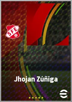 Jhojan Zúñiga eFootball 2026 player card, 63 OVR CB