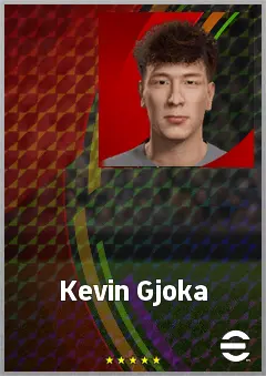 Kevin Gjoka eFootball 2026 player card, 61 OVR CF