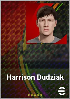 Harrison Dudziak eFootball 2026 player card, 66 OVR CMF