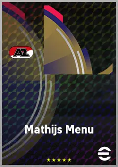 Mathijs Menu eFootball 2026 player card, 66 OVR CB