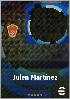 Julen Martínez eFootball 2026 player card, 62 OVR CF