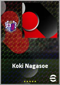 Nagasoe Koki eFootball 2026 player card, 60 OVR CF