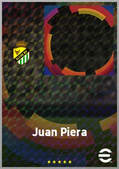 Juan Piera eFootball 2026 player card, 64 OVR CF