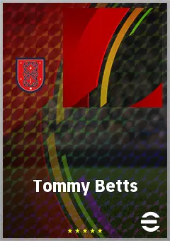 Tommy Betts eFootball 2026 player card, 60 OVR GK