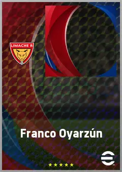 Franco Oyarzún eFootball 2026 player card, 60 OVR CMF