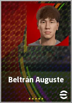 Beltrán Auguste eFootball 2026 player card, 60 OVR CB