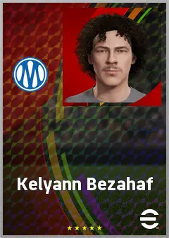 Kelyann Bezahaf eFootball 2026 player card, 62 OVR RB