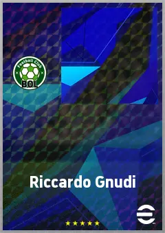 Riccardo Gnudi eFootball 2026 player card, 64 OVR GK
