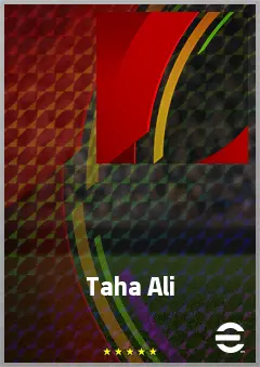 Taha Ali eFootball 2026 player card, 70 OVR RWF