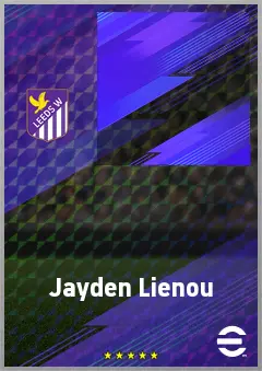 Jayden Lienou eFootball 2026 player card, 63 OVR LB
