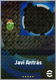Javi Antrás eFootball 2026 player card, 62 OVR AMF