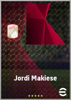 Jordi Makiese eFootball 2026 player card, 60 OVR DMF