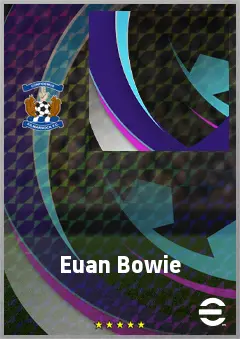 Euan Bowie eFootball 2026 player card, 63 OVR LB