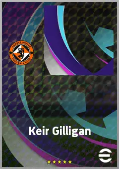 Keir Gilligan eFootball 2026 player card, 62 OVR LMF