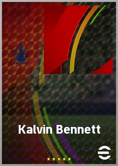 Kalvin Bennett eFootball 2026 player card, 60 OVR CMF