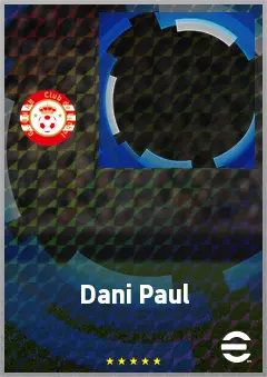 Dani Paul eFootball 2026 player card, 60 OVR RWF