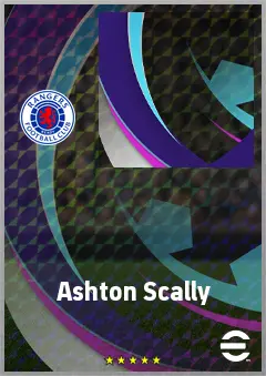 Ashton Scally eFootball 2026 player card, 61 OVR LB