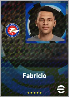 Fabricio eFootball 2026 player card, 67 OVR CMF