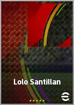 Lolo Santillan eFootball 2026 player card, 60 OVR CF