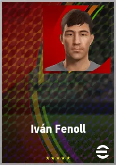Iván Fenoll eFootball 2026 player card, 60 OVR CF