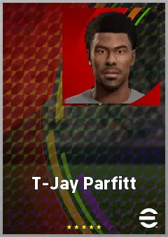 T-Jay Parfitt eFootball 2026 player card, 60 OVR CB