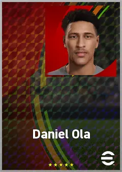 Daniel Ola eFootball 2026 player card, 61 OVR CF