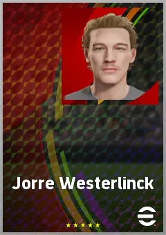 Jorre Westerlinck eFootball 2026 player card, 59 OVR CMF