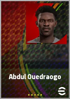 Abdul Ouedraogo eFootball 2026 player card, 61 OVR CB