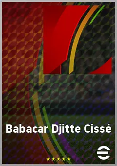 Babacar Djitte Cissé eFootball 2026 player card, 60 OVR CMF