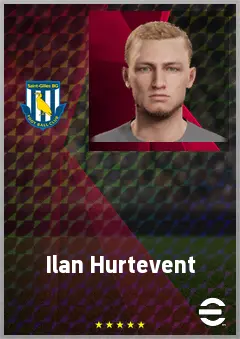 Ilan Hurtevent eFootball 2026 player card, 65 OVR RWF