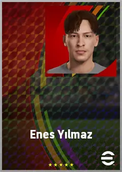Enes Yılmaz eFootball 2026 player card, 59 OVR LWF