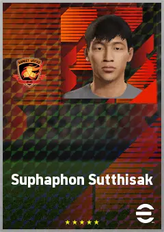 Suphaphon Sutthisak eFootball 2026 player card, 65 OVR CMF