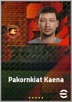 Pakornkiat Kaena eFootball 2026 player card, 65 OVR CB