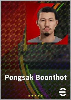 Pongsak Boonthot eFootball 2026 player card, 65 OVR RB
