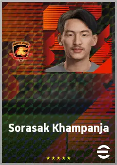 Sorasak Khampanja eFootball 2026 player card, 61 OVR GK