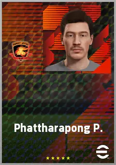 Phattharapong P. eFootball 2026 player card, 61 OVR LMF
