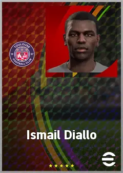 Ismail Diallo eFootball 2026 player card, 67 OVR RB